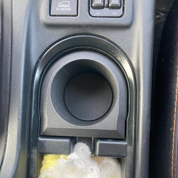 Cup Holder Insert for Subaru Crosstrek Impreza Sports Drinks Black - Picture 5 of 13